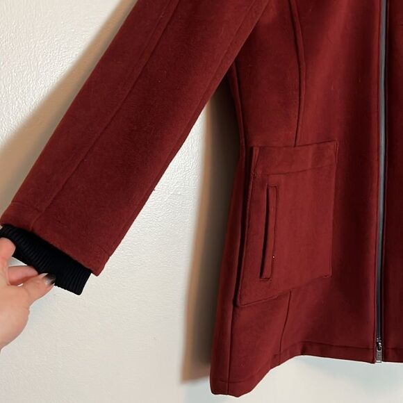 Pendleton Beverly wool poly blend zip anorak hooded jacket size large - Picture 6 of 16